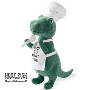 2 x 🎉 HP 🆕 King of the Grill BBQ T Rex Plush Dog Toy
